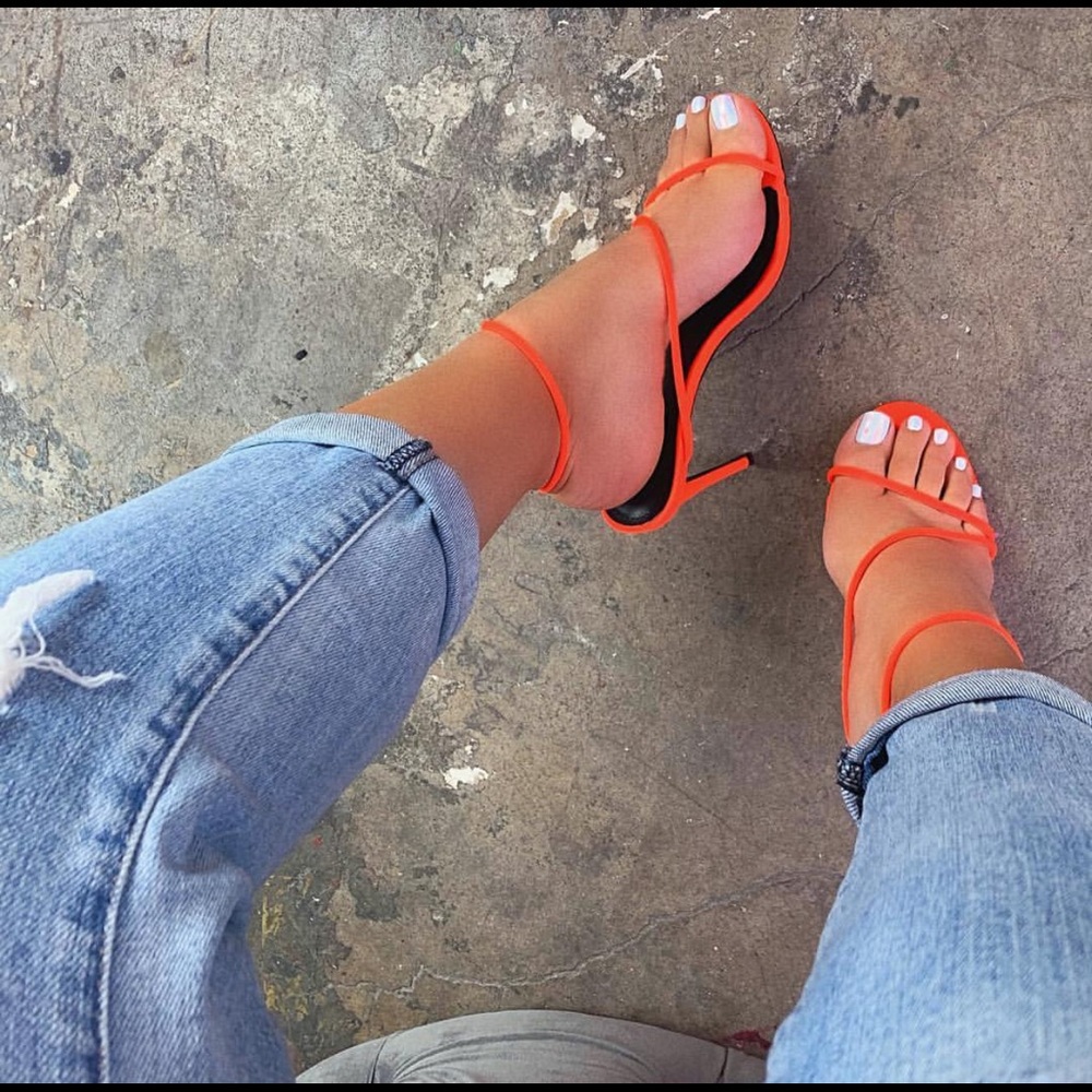 Neon Viper Heels (Orange) - Picture 5 of 5